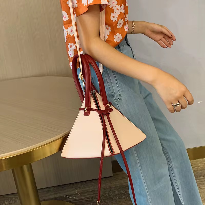 Pink & Red Triangle Bag