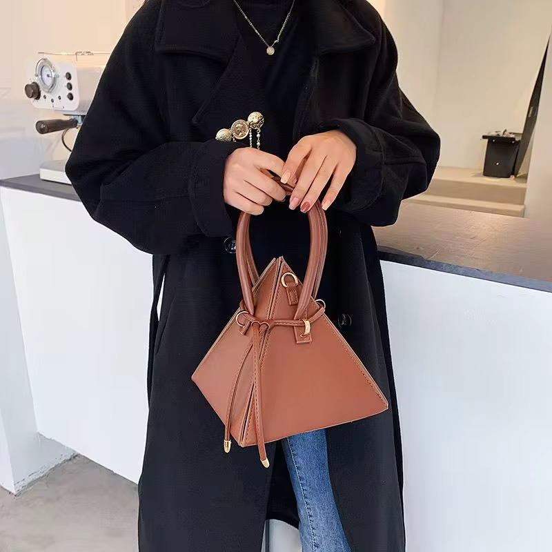 Brown Triangle Bag